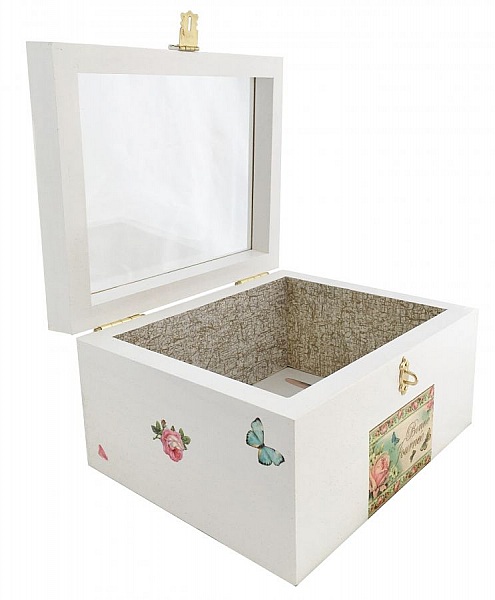 Tr&auml;l&aring;da med glaslock. Modell : good day