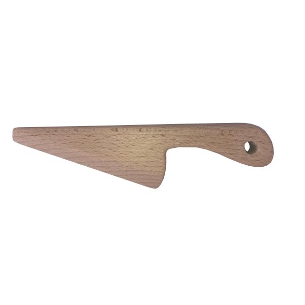 Kniv och skärbräda i bokträ för barn