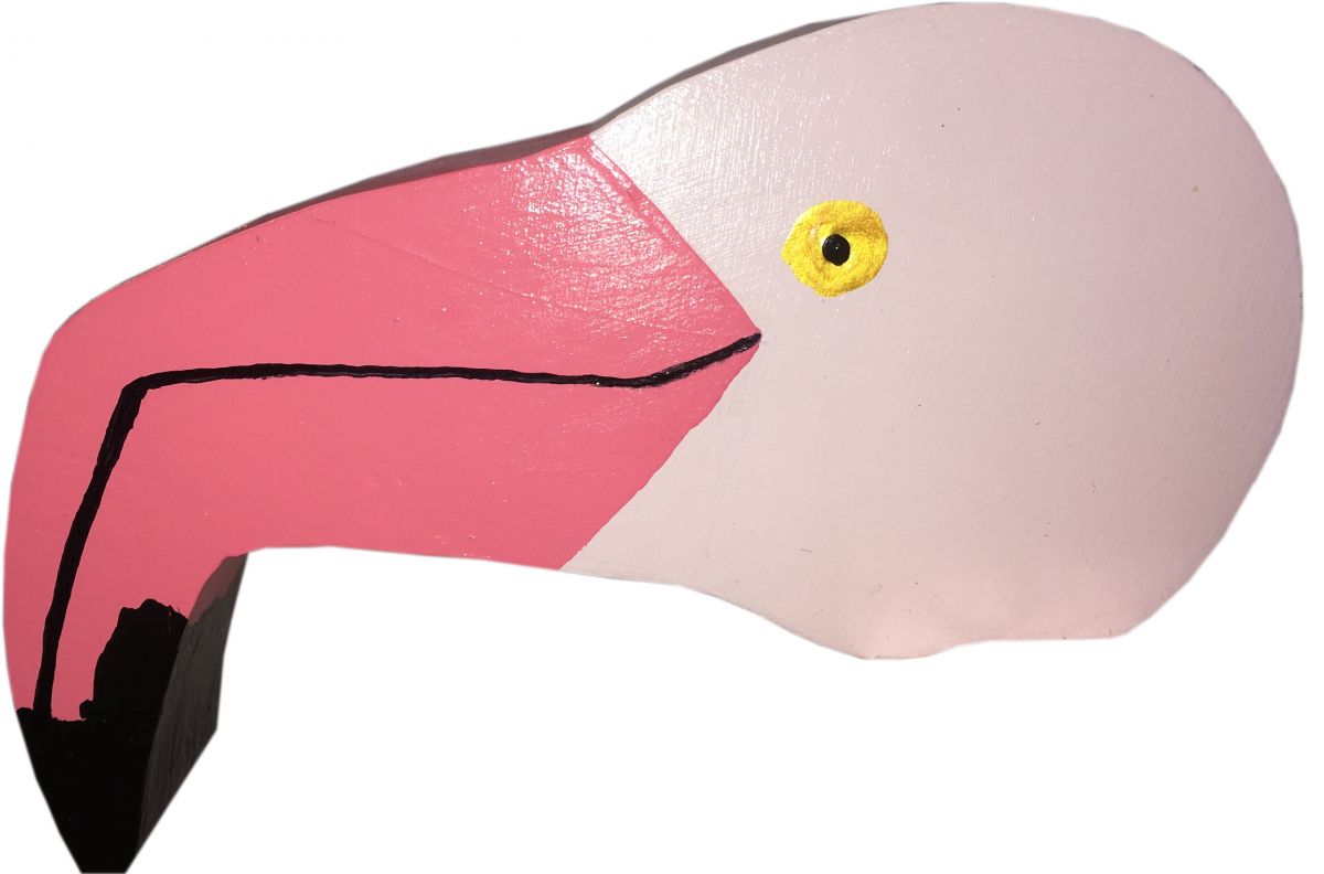 "Den rosa flamingo pappershanddukshållaren 