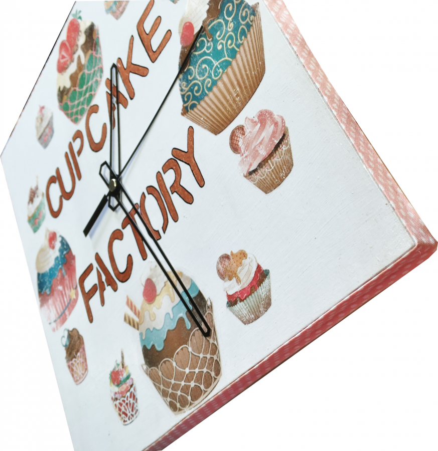 Träklocka carrer modell "cup-cake 