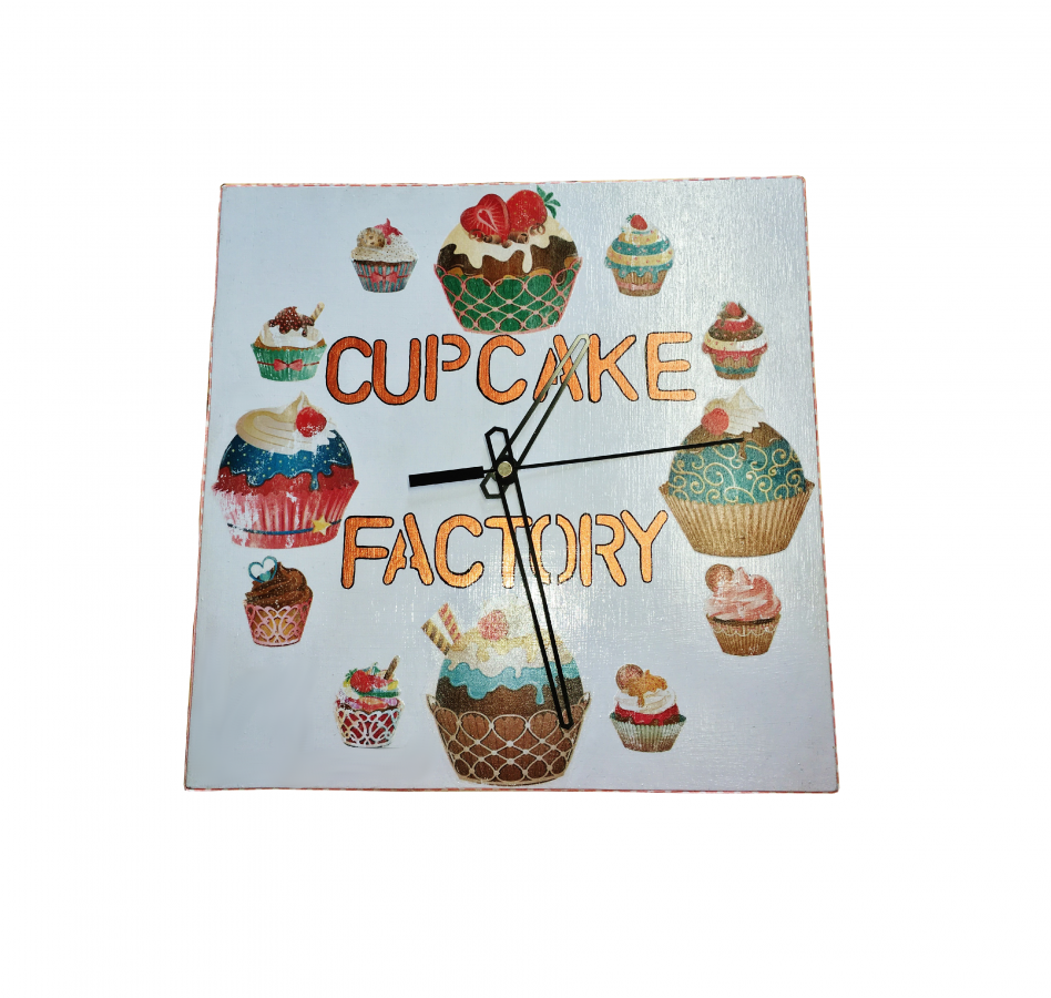Träklocka carrer modell "cup-cake 