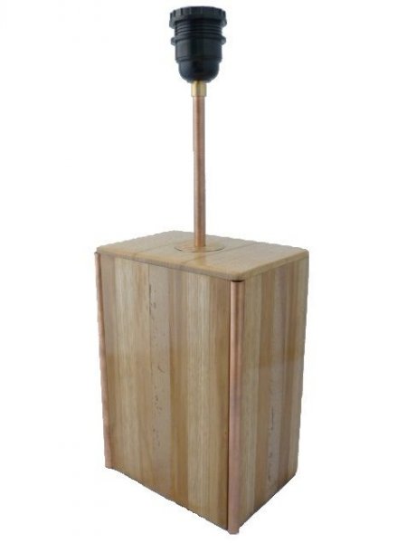 Bordslampa 63 Cm, ädelträ : Kastanj, ek, valnöt