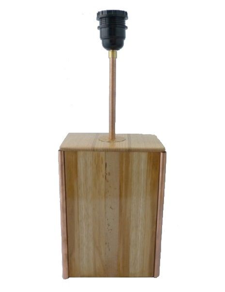 Bordslampa 63 Cm, ädelträ : Kastanj, ek, valnöt