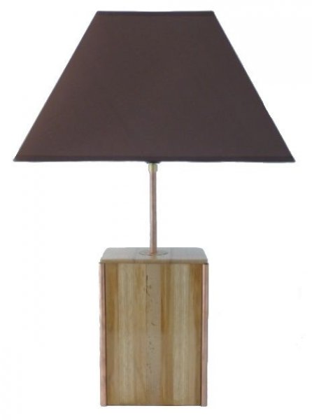 Bordslampa 63 Cm, ädelträ : Kastanj, ek, valnöt