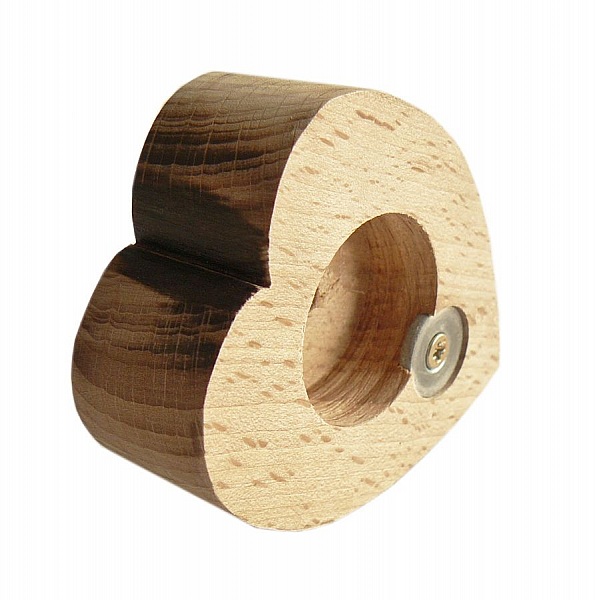 Flask&ouml;ppnare / flask&ouml;ppnare i boktr&auml; modell : hj&auml;rta