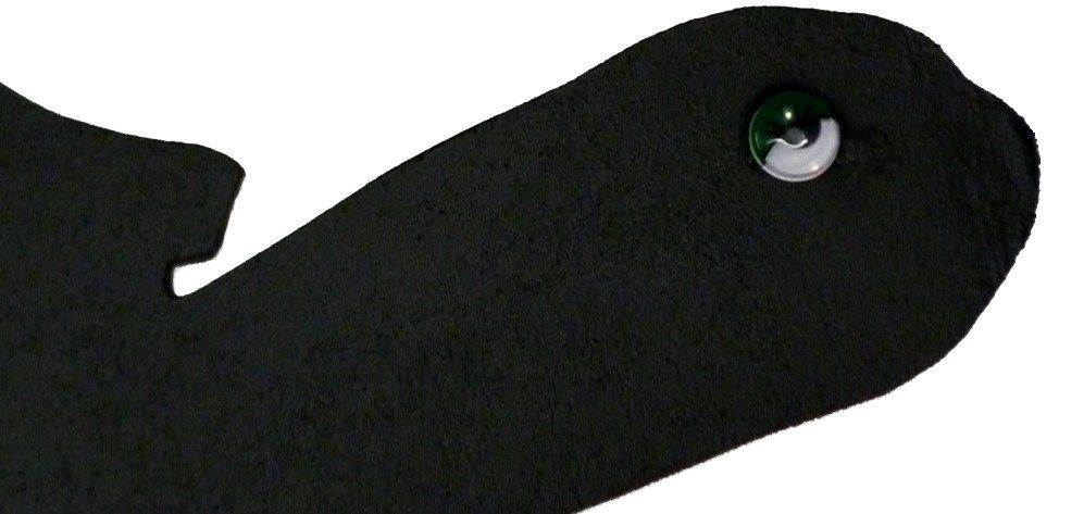 Träskylt för vägg eller dörr modell: sköldpadda 41x20 cm svart