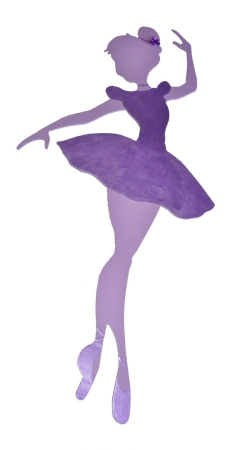 Trä vägg- eller dörrskylt modell : Star dancer 40x20 cm målning struktur, strass, rose i aluminium
