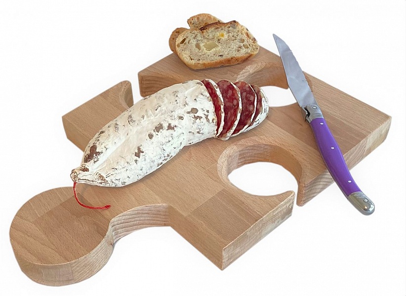 Naturlig bok tr&auml; sk&auml;rbr&auml;da Fsc modell Puzzle Piece 3 glas Slot