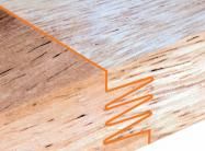 FSC naturlig bokträ skärbräda modell gitarr plats för 2 glas