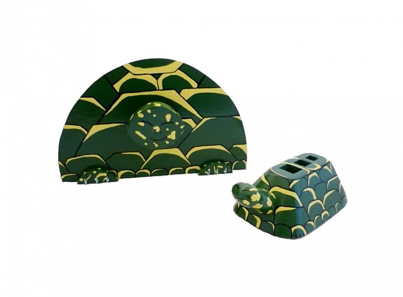 Set f&ouml;r skolstart i tr&auml;modell : sk&ouml;ldpadda Pennskaft och v&auml;ggkl&auml;dh&auml;ngare med en pinne