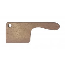 Kniv och skärbräda i bokträ för barn