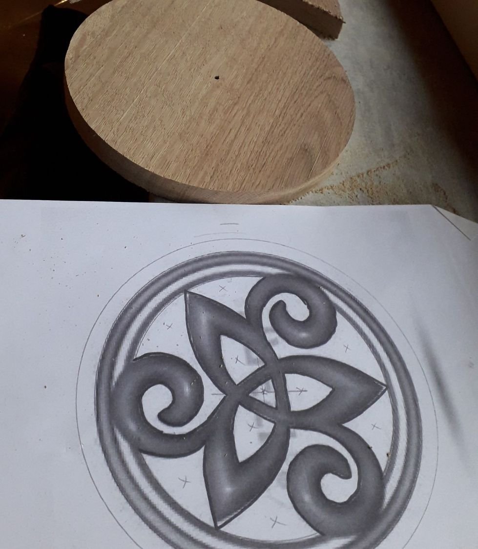 Tallriksunderlägg Keltiska symboler