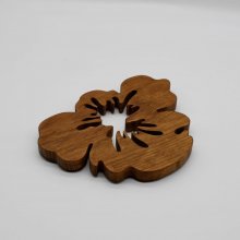 Under tallrik pansy blomma 2 cm tjock