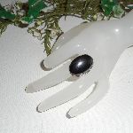 Hematit cabochon ring