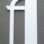 Plastbokstav PVC BETTY BLACK