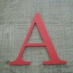 Plastbokstav PVC färg LOFT