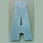 3D reliefbrev i zink IMPACT
