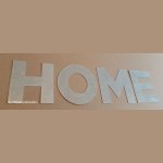 Dekorativ bokstav i zink HOME 30 cm