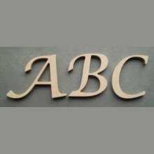 Bokstavsmodell i trä LUCIDA CALLIGRAPHY