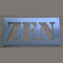 ZEN metall bokstav deco stencil