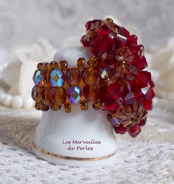 Vallmo ring med Swarovski kristallfacetter och spinnare