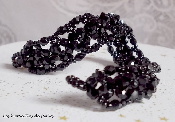 Starry Night Armband med facetter och Swarovski-kristaller