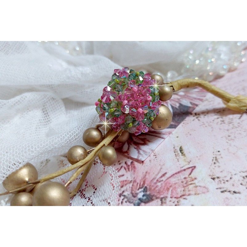 Miss Lady-ring med facetter och snurrande toppar i Swarovski-kristall