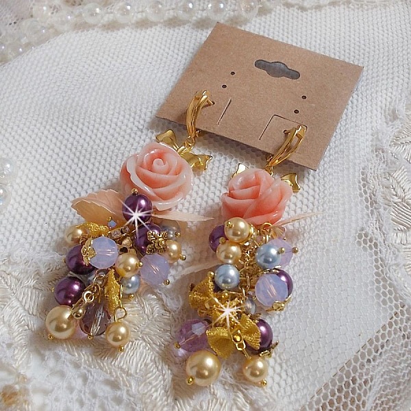 BO Bell'issim P&ecirc;che et Cr&egrave;me avec des Cristaux de Swarovski 