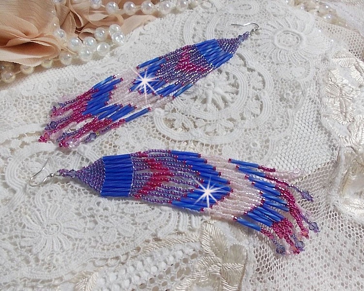 BO Constellation med Swarovski kristaller, Miyuki p&auml;rlor och Tubes