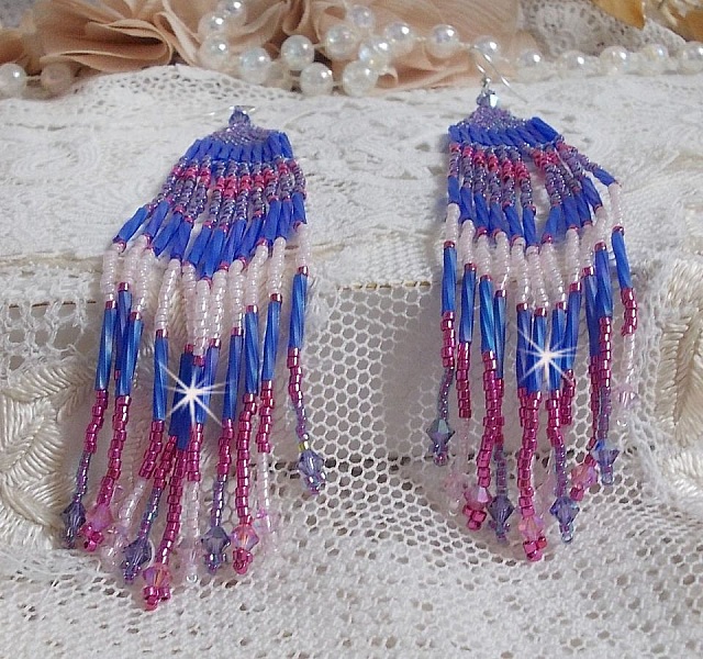 BO Constellation med Swarovski kristaller, Miyuki p&auml;rlor och Tubes