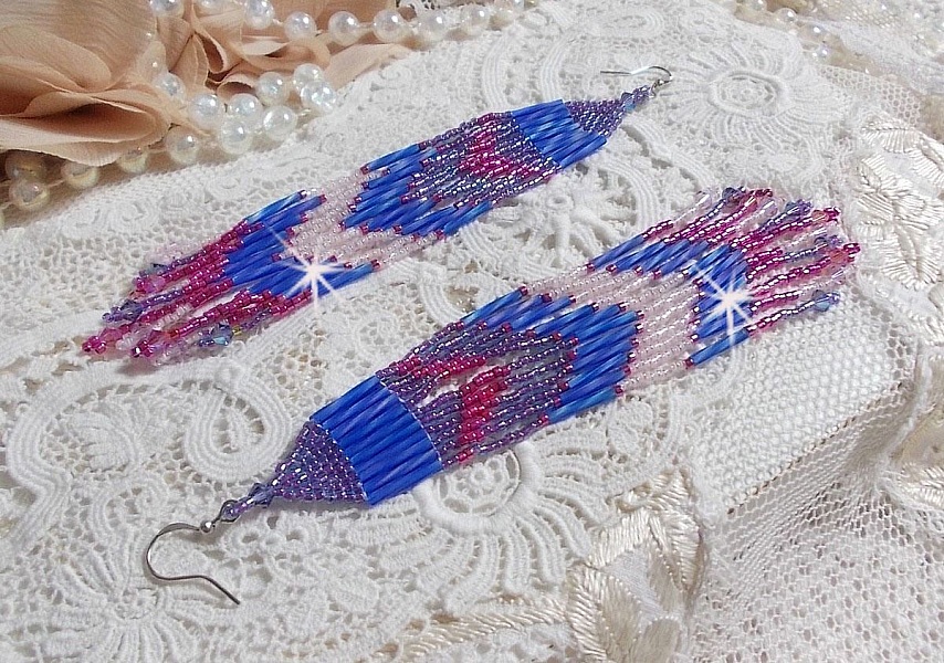 BO Constellation med Swarovski kristaller, Miyuki p&auml;rlor och Tubes