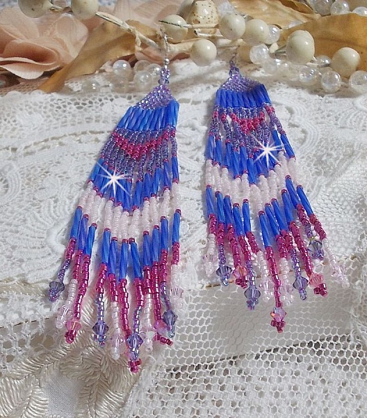 BO Constellation med Swarovski kristaller, Miyuki p&auml;rlor och Tubes