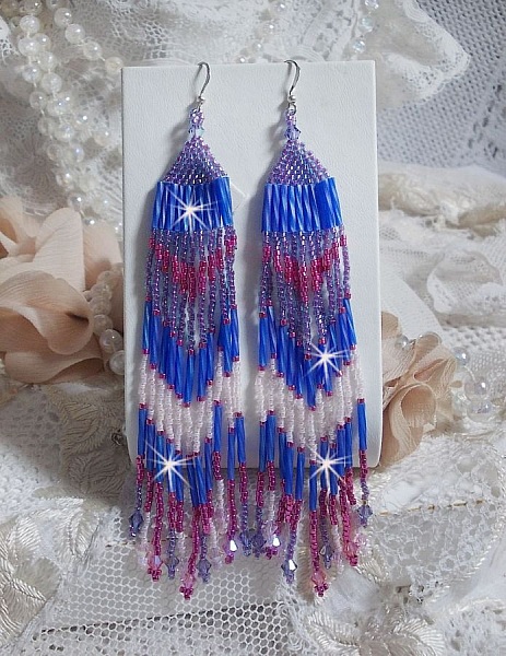 BO Constellation med Swarovski kristaller, Miyuki p&auml;rlor och Tubes