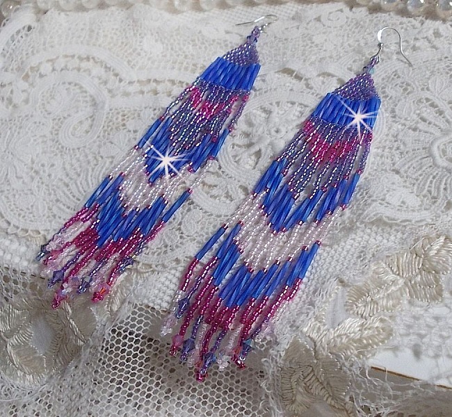 BO Constellation med Swarovski kristaller, Miyuki p&auml;rlor och Tubes