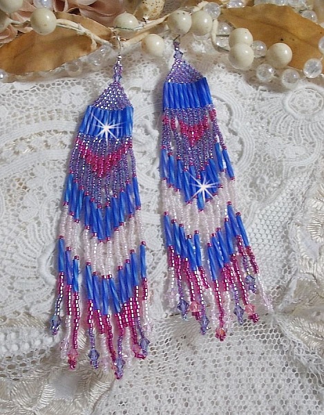 BO Constellation med Swarovski kristaller, Miyuki p&auml;rlor och Tubes