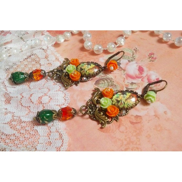 BO Fairy Aloes Pumpkin skapad med cabochoner av förstoringsglas, rosor av harts och kristaller.