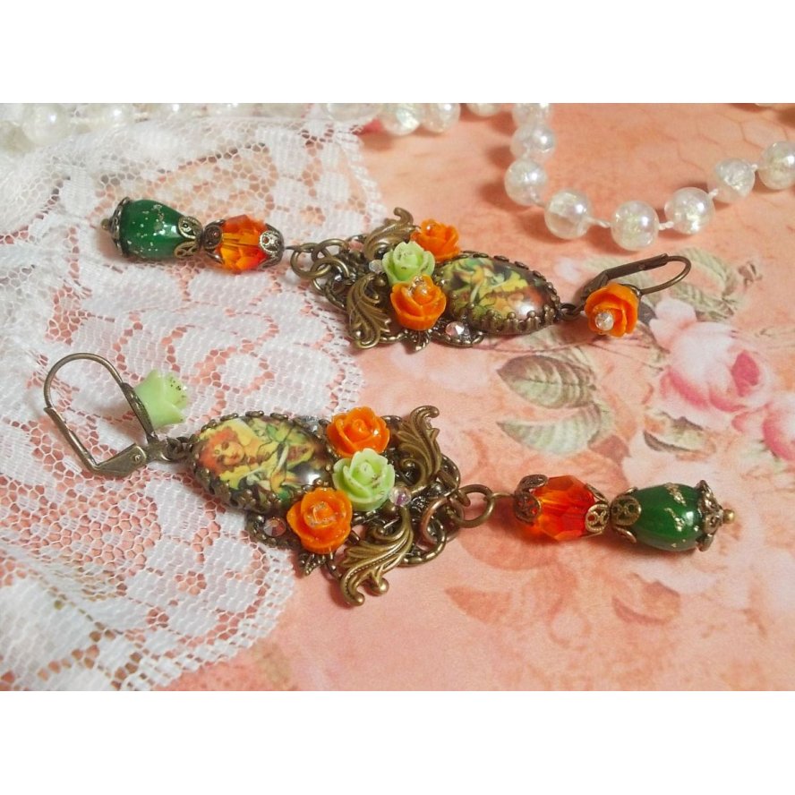BO Fairy Aloes Pumpkin skapad med cabochoner av förstoringsglas, rosor av harts och kristaller.