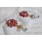 BO Rubies broderade med Sawarovski-kristaller, pärlpärlor, filigranstämplar och 14 karat guldfyllda öronkrokar.