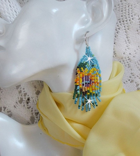 BO Solros skapad med v&aring;rf&auml;rgade stenar och silversvampar 925/1000