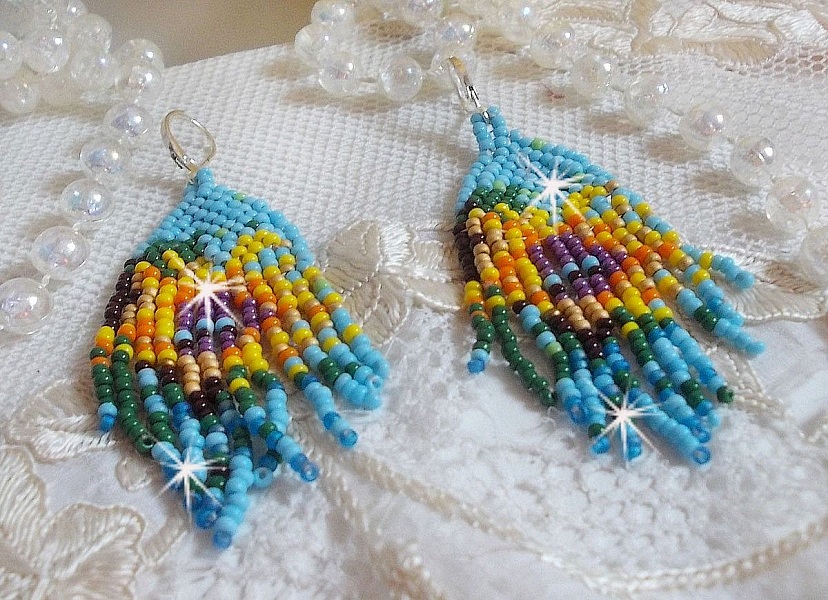 BO Solros skapad med v&aring;rf&auml;rgade stenar och silversvampar 925/1000