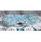 Crystal Blue armband med Swarovski-kristallfacetter och spinnare