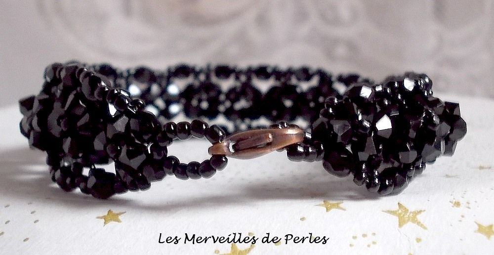 Starry Night Armband med facetter och Swarovski-kristaller