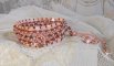 Rose Royale armband med rosa Tila pärlor, facetterade pärlor och Swarovski kristallpärlor