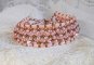 Rose Royale armband med rosa Tila pärlor, facetterade pärlor och Swarovski kristallpärlor