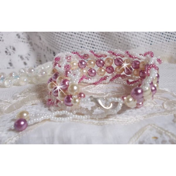 Relaxation armband med Swarovski kristallpärlor