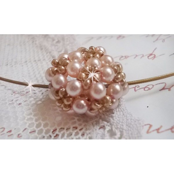 Pearl Ball hängande halsband med Swarovski kristallpärlor