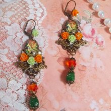 BO Fairy Aloes Pumpkin skapad med cabochoner av förstoringsglas, rosor av harts och kristaller.