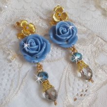 Bell'issim Pink Blue Bearded Boards skapad med Swarovski kristaller och Bohemian Crystal