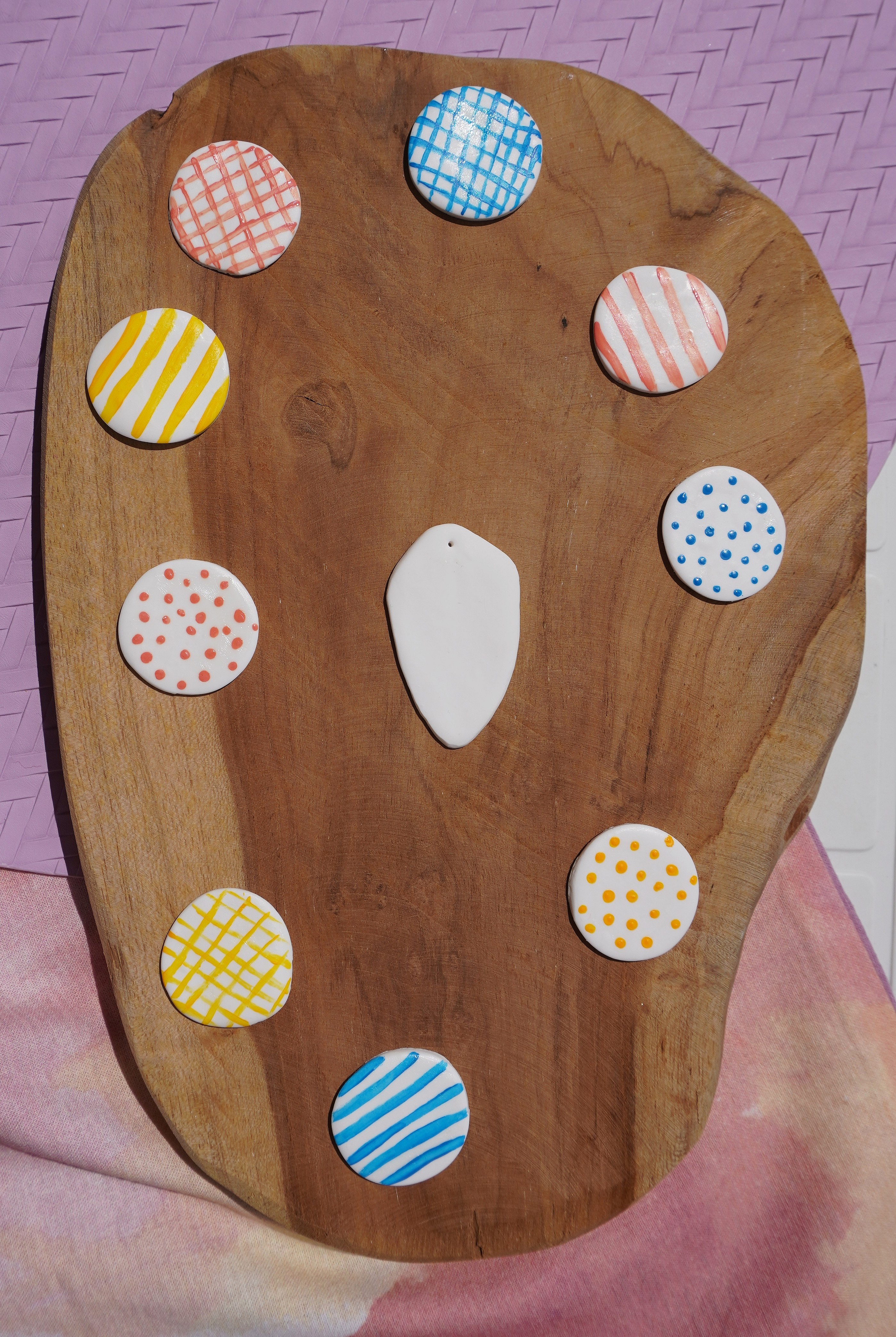 Boucles d'oreilles en argile polym&egrave;re S&eacute;pale