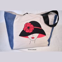Shoppingväska Kvinna med hatt